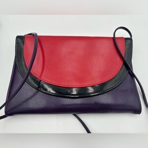 VINTAGE 80’s Retro Colour Block Crossbody Bag
